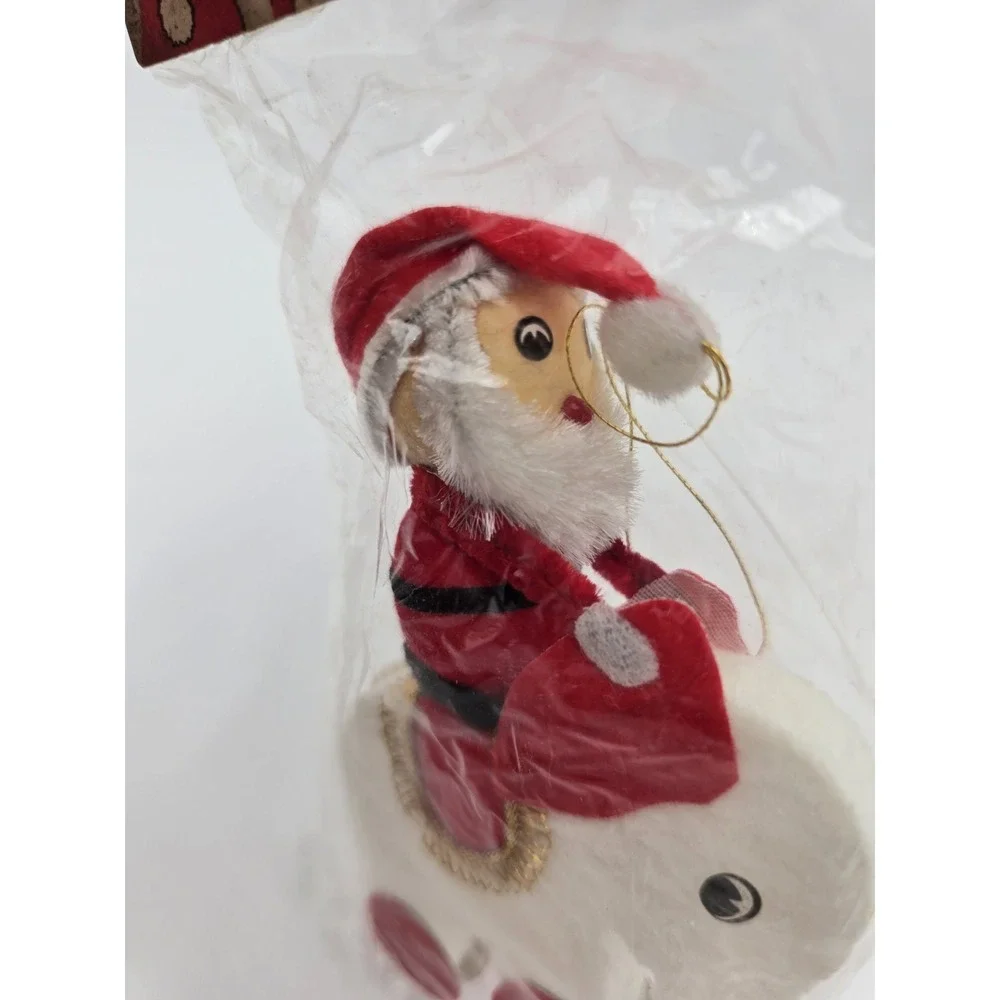 Vintage Behrendt Company Santa on horse ornament Japan‎ New in package